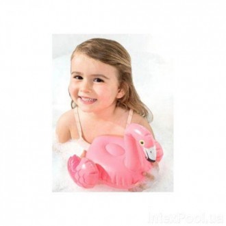 Надувна іграшка у вигляді забавного фламінго. З нею можна купатися як в басейні,. . фото 3