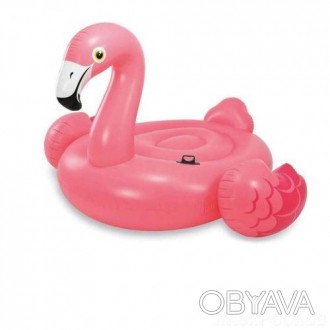 Надувной плотик в виде фламинго будет хорошим подарком для ребенка. У плотика до. . фото 1