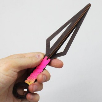 Деревянное изделие в виде японского ножа "Кунай". Сделан очень качественно, с вы. . фото 5