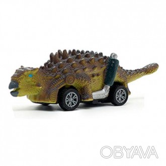 Коллекционная машинка серии "Jurassik Car". Выполнена в виде динозавра, хорошо д. . фото 1