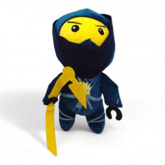 Мʼяка іграшка у вигляді ніндзя "NinjaGo". Яскрава, приємна на дотик. Розмір - 25. . фото 2