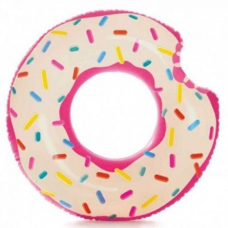 Круг надувний "Рожевий пончик". Розмір: 94 х 23 см. Виготовлений з високоякісног. . фото 2