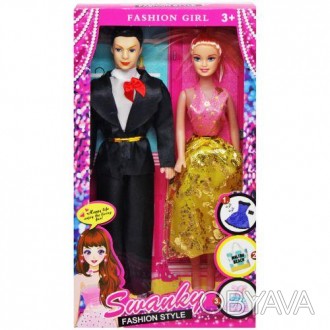 Набор кукол типа Барби. В комплекте две куклы: девушка и парень. У кукол красива. . фото 1