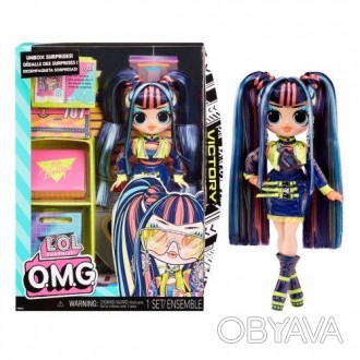 Кукла LOL серии «O.M.G.» S8. Виктория обожает добавлять неоновые цвета в модный . . фото 1