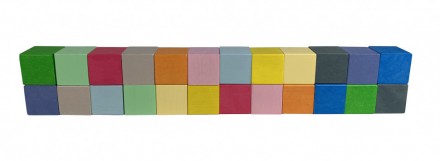 Дитячі дерев'яні кубики кольорові 11221 з нової колекції торгової марки Graisya . . фото 3