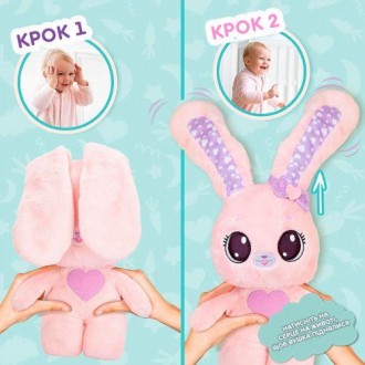 Мягкая игрушка Peekapets – Розовый кролик. Очень мягкая и приятная на ощупь. Кро. . фото 3