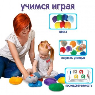 Розвиваюча іграшка Гусінь Rainbow Macik - граємо з користю, вчимося із задоволен. . фото 4