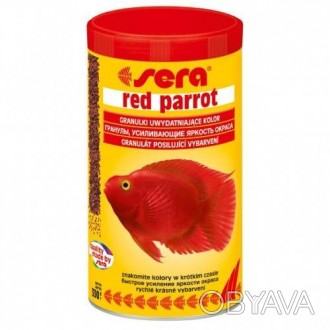  Переваги та характеристики sera Red Parrot (сера Ред Перот) – сухий гранульован. . фото 1