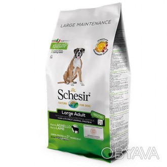 Schesir Dog Large Adult Lamb – полноценный сбалансированный рацион для собак кру. . фото 1