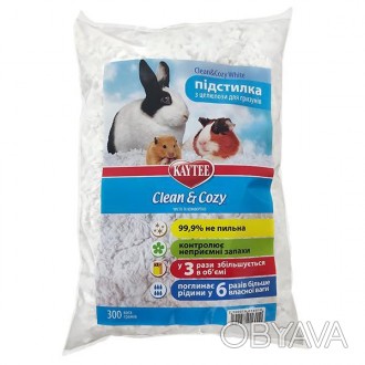 Kaytee Clean&Cozy БЕЛЫЙ – подстилка из натуральной целлюлозы в клетку для кролик. . фото 1