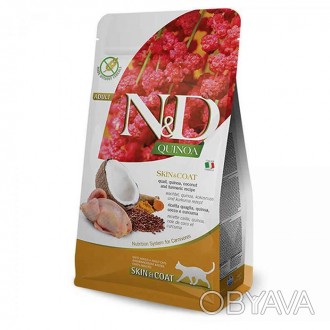 Farmina N&D Cat Grain Free Quinoa Skin&Coat Quail – беззерновой сухой корм для в. . фото 1