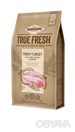 Рецептура корму Carnilove True Fresh TURKEY розроблена на основі свіжого м’яса. . . фото 1