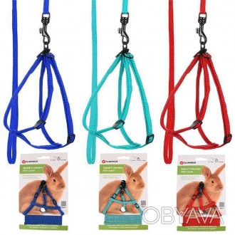 Flamingo Y-Harness with Leash – практичный и прочный прогулочный комплект, котор. . фото 1