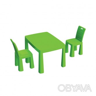 Дитячий стіл і два стільці (04680/2), пластиковий. Зелений
Комплект 04680/2 зеле. . фото 1