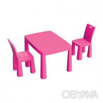 Дитячий стіл і два стільці (04680/3), пластиковий. Рожевий
Комплект 04680/3 роже. . фото 1