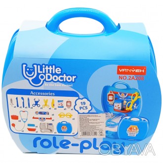 Зверніть увагу на цей барвистий ігровий набір лікаря. Ваша дитина буде із задово. . фото 1