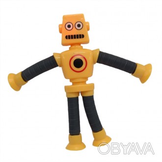 Телескопічна іграшка-робот на присосці являє собою дивовижну сенсорну іграшку, с. . фото 1