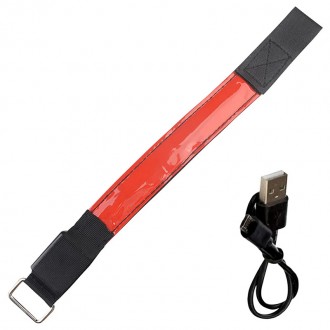 Светодиодный LED браслет Lesko – ваш незаменимый спортивный аксессуар для безопа. . фото 3