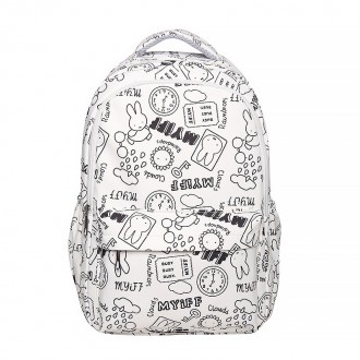 Рюкзак Lesko 601928 White подростковый
Стильный школьный рюкзак – идеальный спут. . фото 2