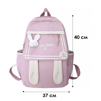 Рюкзак Lesko 21727 зайка розовый подростковый
Стильный школьный рюкзак – идеальн. . фото 11