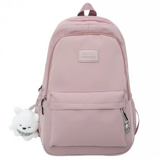 Рюкзак Lesko 633227 Pink с брелком подростковый
Стильный школьный рюкзак – идеал. . фото 2