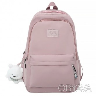 Рюкзак Lesko 633227 Pink с брелком подростковый
Стильный школьный рюкзак – идеал. . фото 1