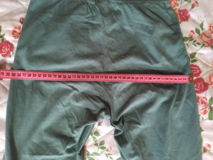 Женские спортивные брюки зелёного цвета из хлопка. Все размеры на фото. Размер 3. . фото 5