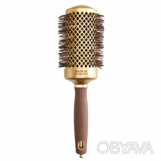 Термобраш Olivia Garden Expert Blowout Shine Wavy Bristles Gold&Brown 55
Olivia . . фото 1