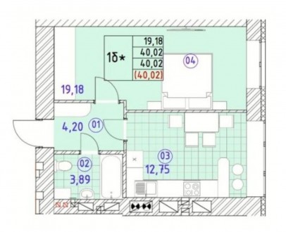 Квартира в Бучі в новому житловому комплексі. У квартирі встановлені панорамні в. . фото 10