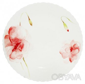 Обідні тарілки "Квіткова акварель" виконані в класичному дизайні і прекрасно доп. . фото 1