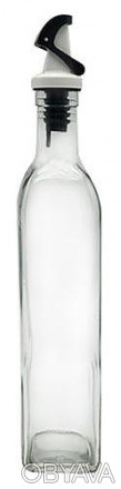 Скляна пляшка для олії або оцту "Bottle" 520мл кришка з дозатором - практичний с. . фото 1