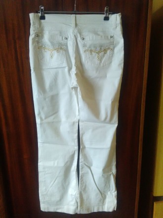 Продам женские белые джинсы, производство Турция. Джинсы в отличном состоянии. Д. . фото 3