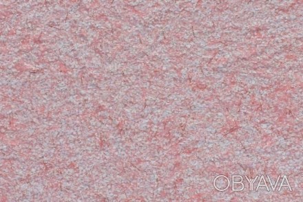Рідкі шпалери PolDecor 31-4 основа бавовна колір білий, рожевий, блискітки черво. . фото 1