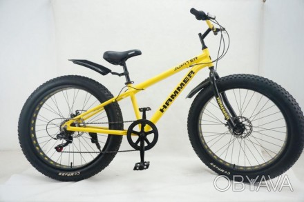 Спортивный алюминиевый велосипед фэтбайк внедорожник Hammer-JUPITER 26" Fat Bike. . фото 1