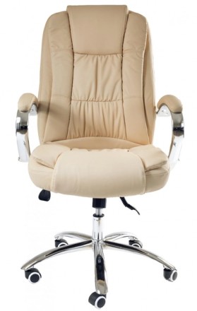 
Кресло офисное TF Кали Lux Хром Anyfix эко-кожа бежевая
Кресло Техфорвард Кали . . фото 6