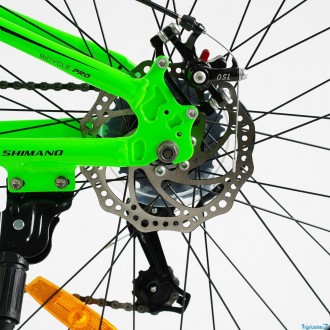 Спортивный велосипед подростковый Corso «Optima» 24" дюйма TM-24326 алюминиевый . . фото 6