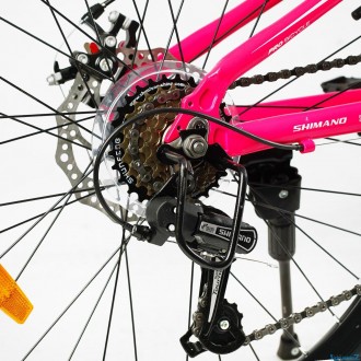 Спортивный велосипед подростковый Corso «Optima» 24" дюйма TM-24501 алюминиевый . . фото 7