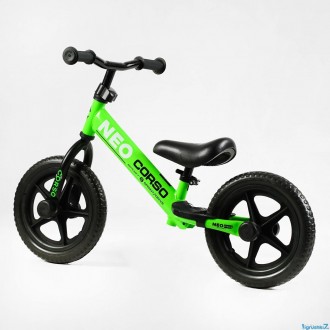 Беговел велобег EN-36900 стальная рама, колесо 12" EVA (пена-резина) Corso 
 
Ха. . фото 4