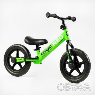 Беговел велобег EN-36900 стальная рама, колесо 12" EVA (пена-резина) Corso 
 
Ха. . фото 1