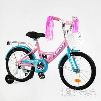 Детский двухколесный велосипед 16 дюймов для девочки с корзинкой "CORSO" 16911 р. . фото 1