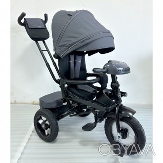 Детский трехколесный велосипед коляска turbo trike MT 1007-2 надувные колёса