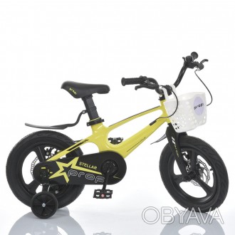 Велосипед детский легкий магниевый 14 " литые диски, дисковые тормоза Profi STEL. . фото 1