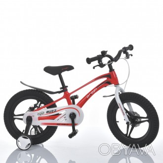 Велосипед детский двухколёсный 18 дюймов магниевый с корзинкой Profi ЛИТЫЕ ДИСКИ. . фото 1