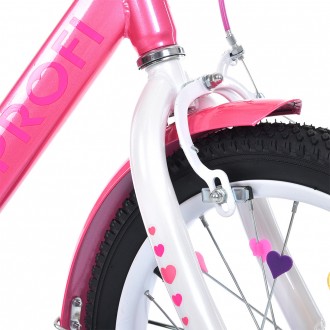 Двухколесный детский велосипед для девочки 14 дюймов PROFI MB 14041
 
Велосипед . . фото 8
