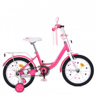 Двухколесный детский велосипед для девочки 14 дюймов PROFI MB 14041-1
 
Велосипе. . фото 6