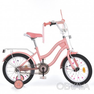 Двухколесный детский велосипед для девочки 14 дюймов PROFI MB 14061
 
Велосипед . . фото 1