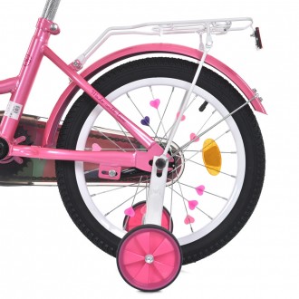 Двухколесный детский велосипед для девочки 14 дюймов PROFI MB 14051
 
Велосипед . . фото 7