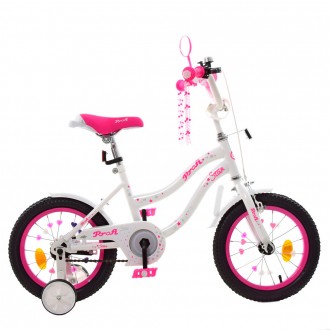 Велосипед двухколесный детский для девочки 14 дюймов Profi Y1494
 
	
	
	Размер к. . фото 5