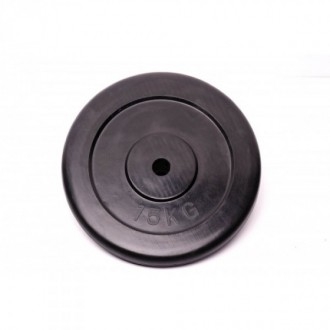 Диск домашній гумовий чорний Fitnessport RCP10-1,25 кг
Диск домашній гумовий чор. . фото 3