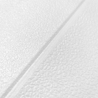 
 Самоклеюча 3D панель білі блоки 700х700х5мм Декоративні 3D панелі на самоклеюч. . фото 3